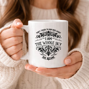 Caneca De Café Empoderando Eu Sou Todo o Céu Mulheres Vintage