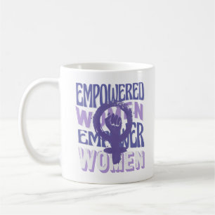 Caneca De Café Empoderar Mulheres, Símbolo de Mulheres Dia Intern