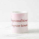 Caneca De Café Empowered Women Pink Watercolor Floral Women's Day<br><div class="desc">Celebrate the strength, creativity and achievements of women with this elegant International Women's Day mug. Featuring a modern pink aesthetic and clean typography, it is perfect for sharing appreciation with friends, colleagues, employees or loved ones. Ideal for workplace celebrations, community events or personal messages, this stylish mug adds a thoughtful...</div>