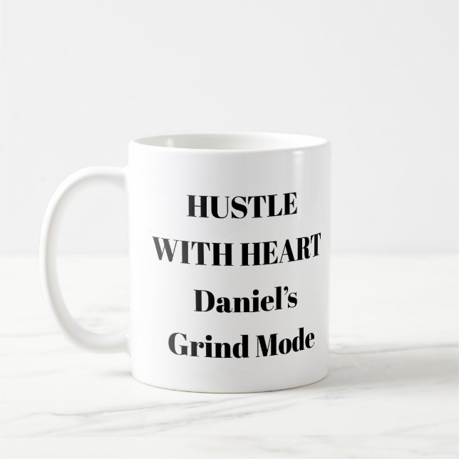 Caneca De Café Empreendedor Mug - Debruce-se com citação cardíaca (Esquerda)