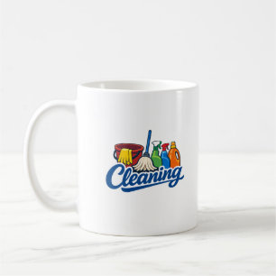 Caneca De Café Empregada Domiciliária Engraçada Serviços de Limpe