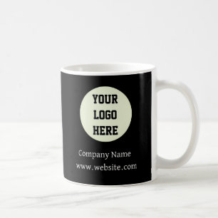 Caneca De Café Empresa de logotipo personalizado Black Business C