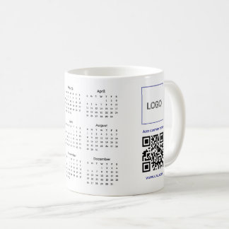 Caneca De Café empresa de logotipo simples 2027 url anual corpora
