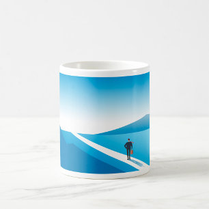 Caneca De Café Empresário em Busca do Caminho Futuro