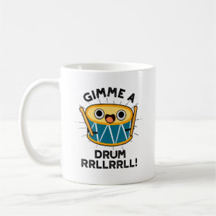 Caneca De Café Empurre Um Drummer Cortado RLLRRLL Drummer
