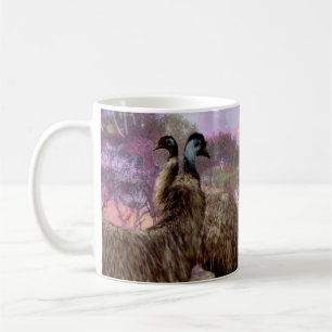 Caneca De Café Emu Courtship,
