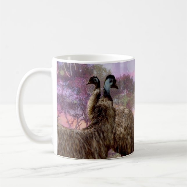 Caneca De Café Emu Courtship, (Esquerda)
