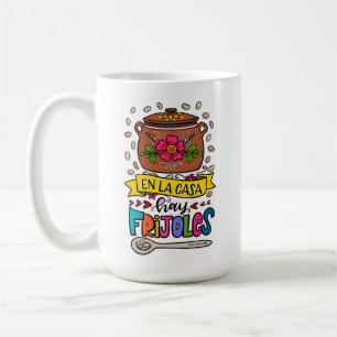 Caneca De Café En La Casa Hay Frijoles, desenhados à mão