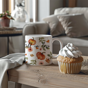 Caneca De Café Enamorados Coração de Abóbora