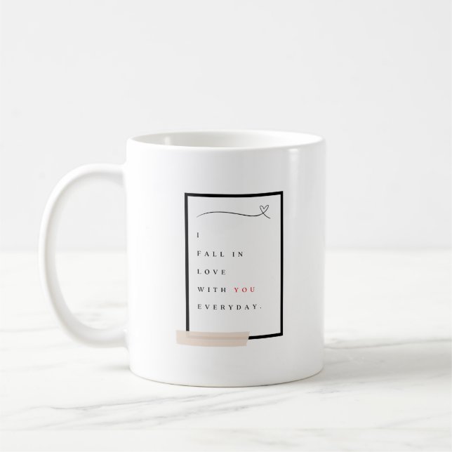 Caneca De Café Enamorando-se  (Esquerda)