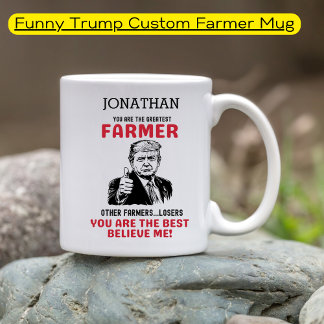 Caneca De Café Encantador Engraçado Maior Farmador Personalizado