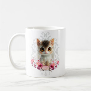 Caneca De Café Encantador, gatinho fofo