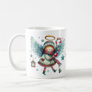 Caneca De Café Encantador Natal Angel Feliz Natal