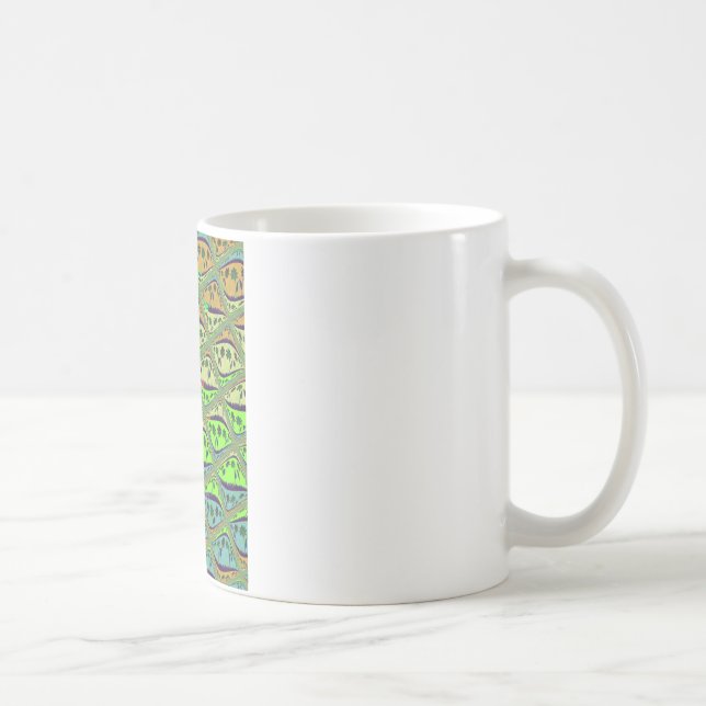 Caneca De Café Encantando Jardim Eclético Verificado Beleza Flora (Direita)