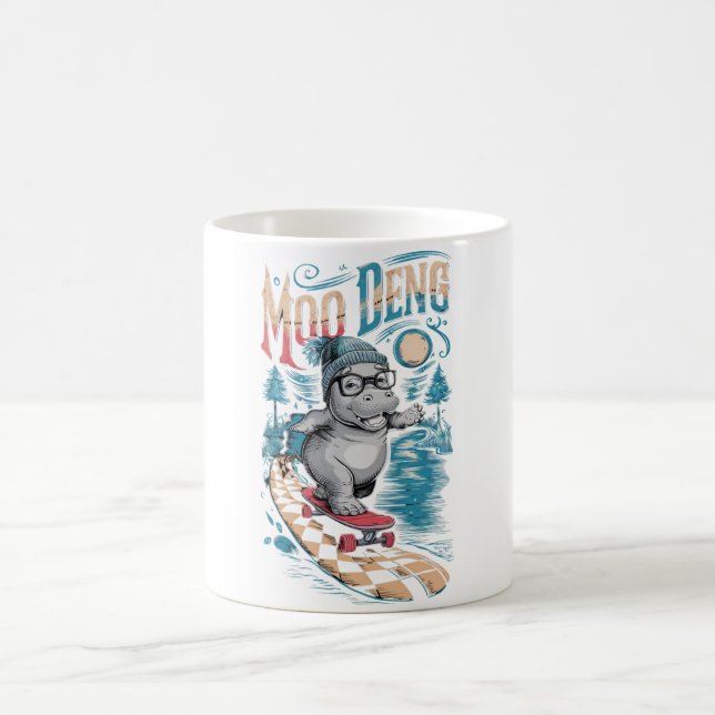 Caneca De Café Encantando Moo Deng Hippo (Centro)