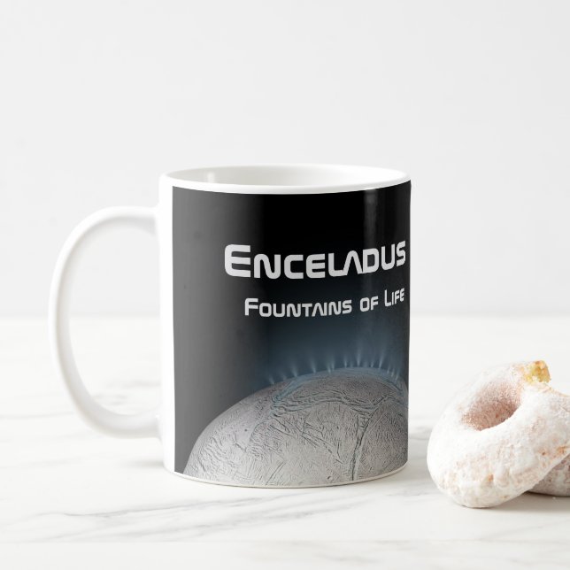 Caneca De Café Enceladus Saturn Moon Fountain of Life (Com Donut)