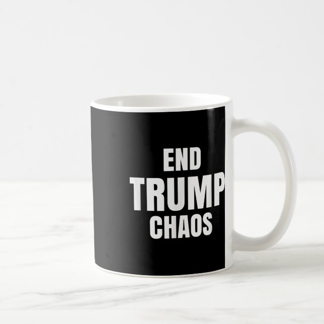 Caneca De Café Encerrar Caos de Trump (Direita)