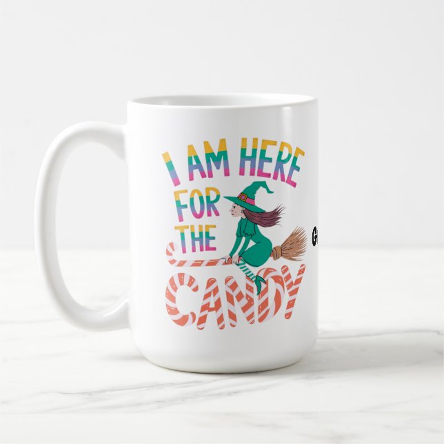 Caneca De Café Enchanted Witch's Brew Autumn Cauldron Art Spooky  (Esquerda)