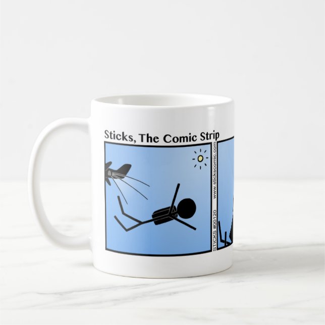 Caneca De Café Enche Engraçado Seu Próprio Chute Stickman Mug - 1 (Esquerda)