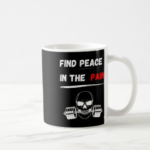 Caneca De Café Encontre Paz Na Dor! Gym Motivation Bodybuilding