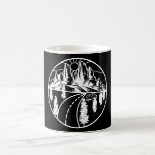 Caneca De Café Encontre Seu Design Branco Simples De Estrada Em P