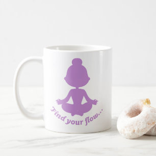 Caneca De Café Encontre seu Fluxo Mug (Roxo)