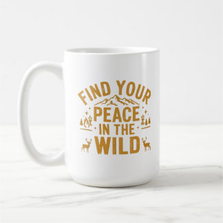 Caneca De Café Encontre sua paz na Design selvagem
