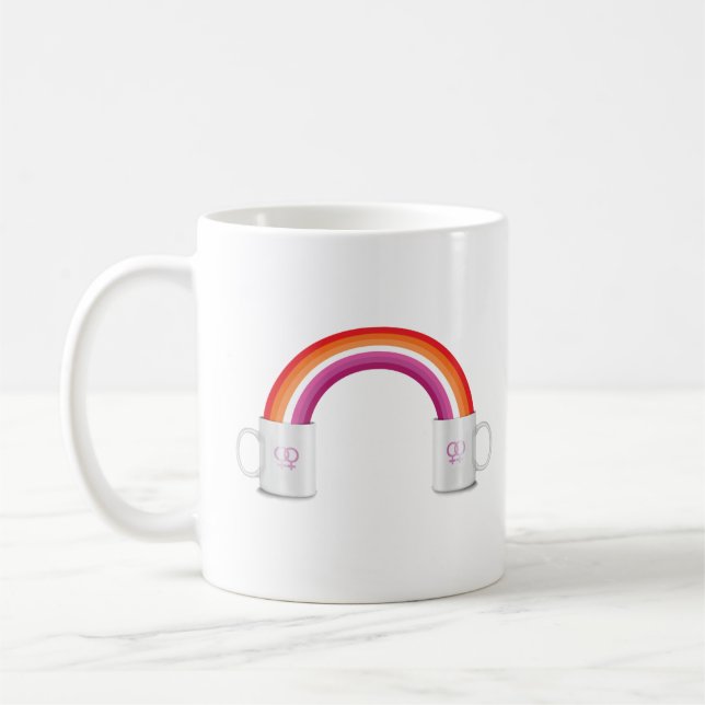 Caneca De Café Encontro Café Lesbiano (Esquerda)