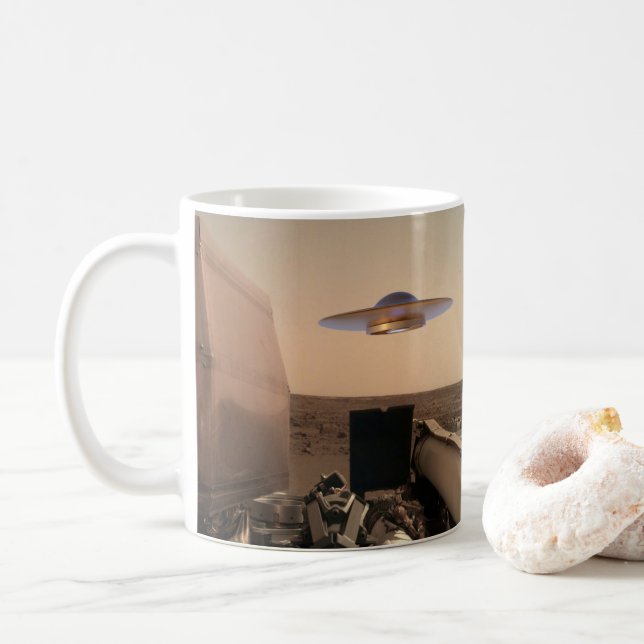 Caneca De Café Encontro com OVO NI de Marte InSight (Com Donut)