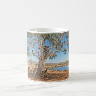 Caneca De Café Encontro de Vida Selvagem do Mato Australiano