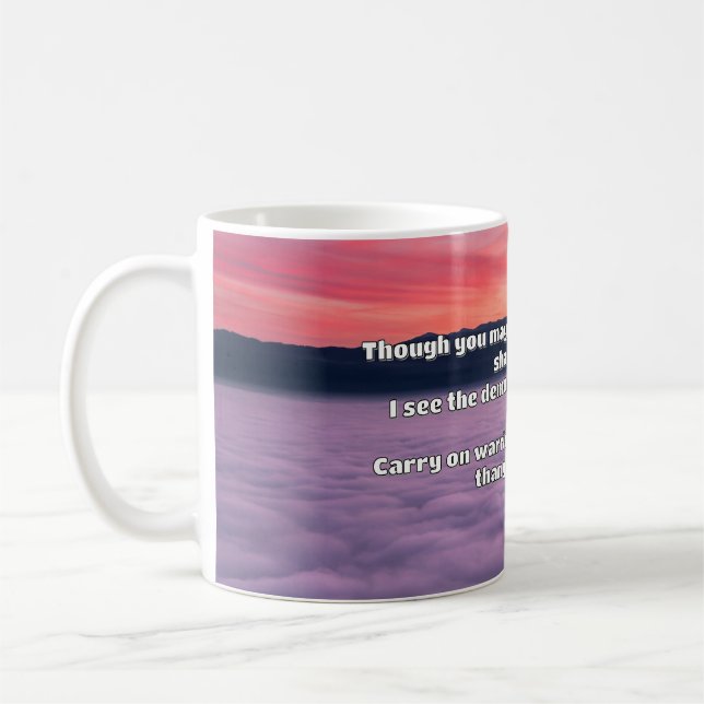 Caneca De Café Encorajamento à cotação positiva do Empath Warrior (Esquerda)