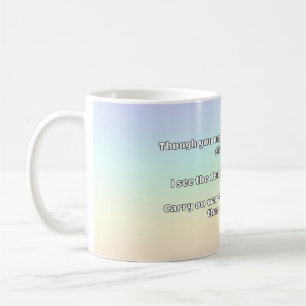 Caneca De Café Encorajamento à cotação positiva do Empath Warrior