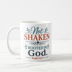 Caneca De Café Encorajamento Bíblico Não Abalado Enraizado Em Deu
