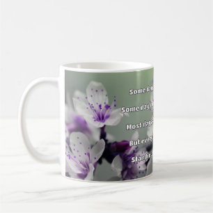 Caneca De Café Encorajamento de Cotação Positiva da Força Empath