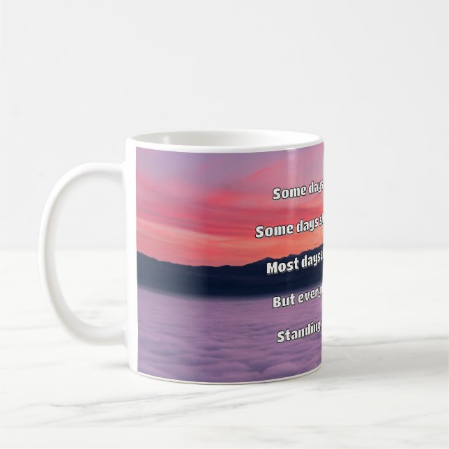 Caneca De Café Encorajamento de Cotação Positiva da Força Empath (Esquerda)