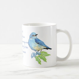 Caneca De Café Encorajando Escritura Mateus 6:26, Pássaros
