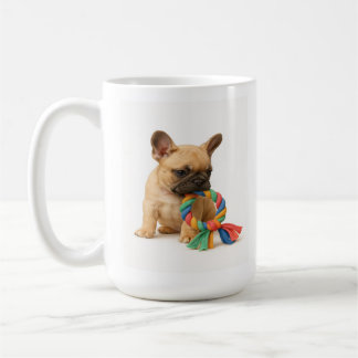 Caneca De Café Encoste-me mais tarde - Bulldog Francês com Brinqu