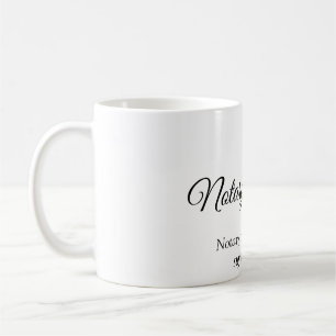 Caneca De Café Endereço de adição do agente de assinatura de empr