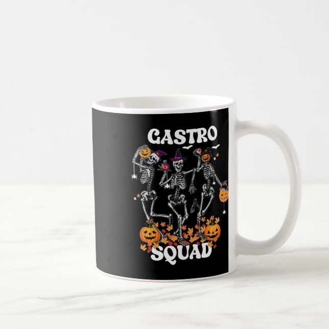 Caneca De Café Endoscopia Dançada Por Esqueleto Gastro-Esquadrão  (Direita)