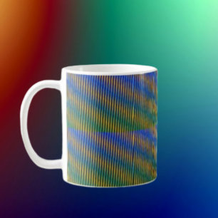 Caneca De Café Energia alinhada   Abstrato Lines Classic Mug