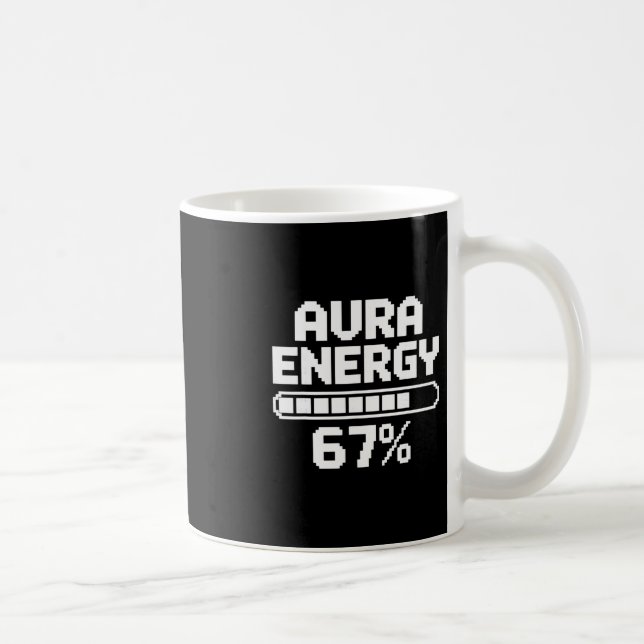 Caneca De Café Energia Aura Em 67 Meme Divertido Seis Sete Geraçã (Direita)