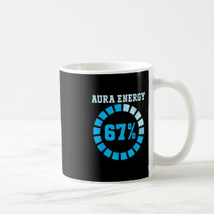Caneca De Café Energia Aura Em 67 Meme Divertido Seis Sete Vamos 