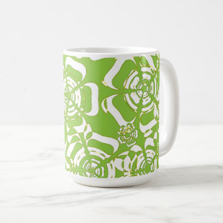 Caneca De Café Energia da ventoinha 3 Verde Branco Amarelo e Pret