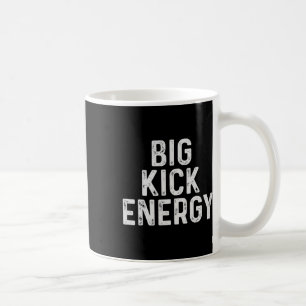 Caneca De Café Energia de Chute Grande de Kickboxing Engraçado