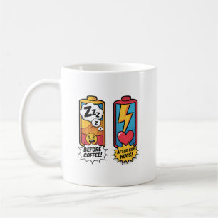 Caneca De Café Energia Divertida de Parentalidade – Antes do Café
