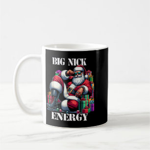Caneca De Café Energia Divertida do Grande Nick Santa Claus Natal