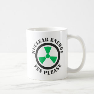 Caneca De Café Energia Nuclear, Sim, Por Favor, Convite À Energia
