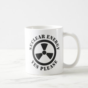 Caneca De Café Energia Nuclear, Sim, Por Favor, Convite À Energia