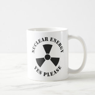 Caneca De Café Energia Nuclear, Sim, Por Favor, Convite À Energia