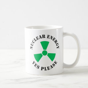 Caneca De Café Energia Nuclear, Sim Por Favor, Energia Nuclear